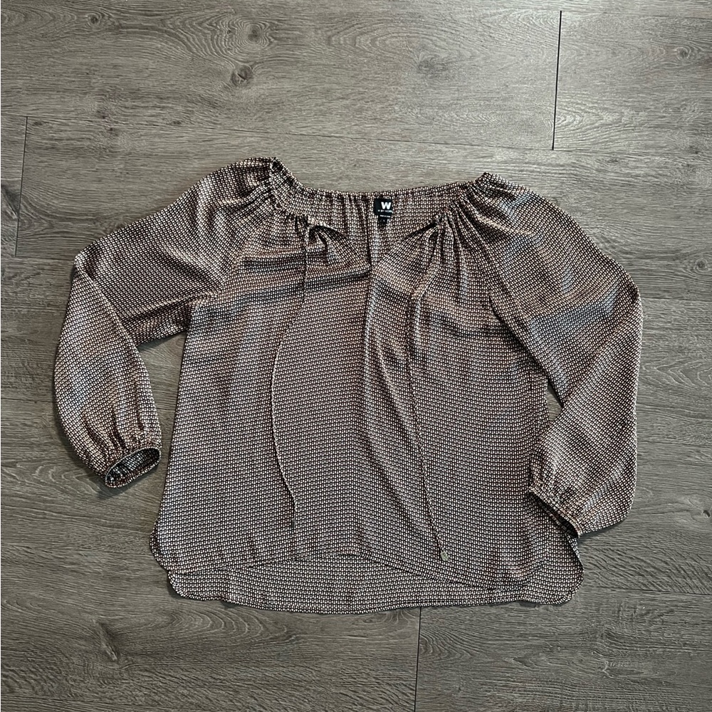 W by Worth silk print shirt - l